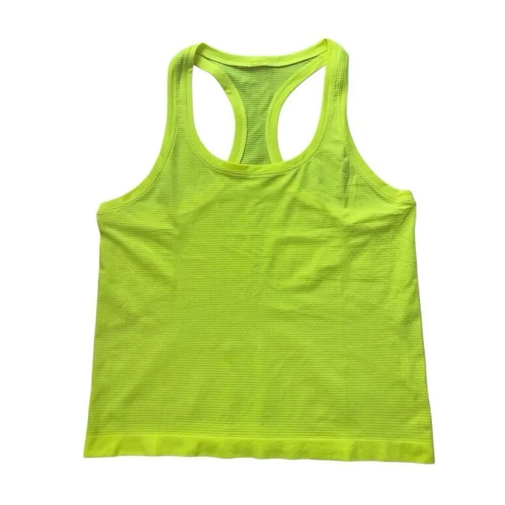 Lululemon Swiftly Tech Racerback Tank Top 2.0 Race Length yellow size 8